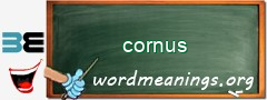 WordMeaning blackboard for cornus